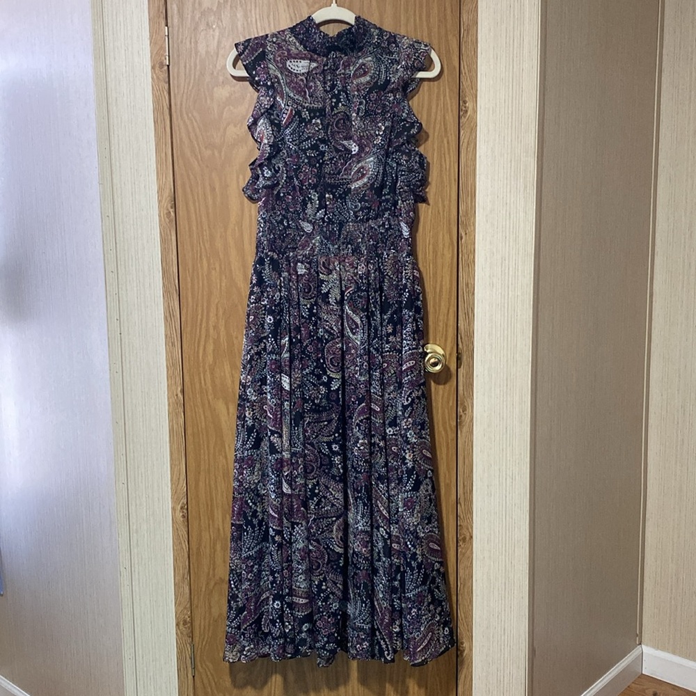 Antonio Melani Sleeveless High Neck Flowy Dress Size 12